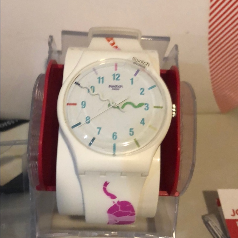 SWATCH RARE The Legend White Snake Unisex Watch - Picture 3 of 4